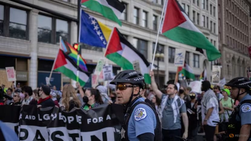 Pro-Palestinian demonstrations are expected ahead of the Democratic convention's inauguration