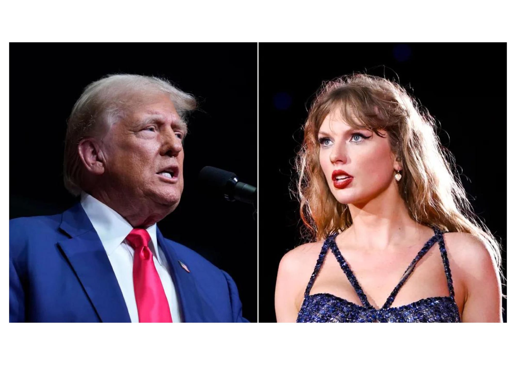 Falsely claiming to have Swiftie's backing, Trump shares fabricated AI photos of herself with her fanbase