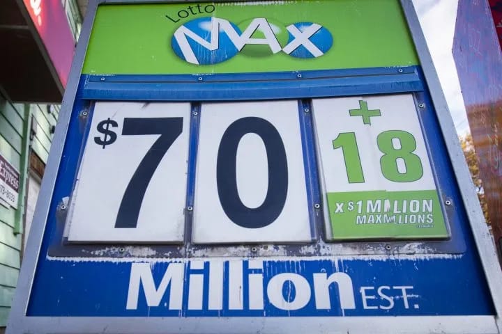 $70 million Lotto Max jackpot ticket sold in Ontario