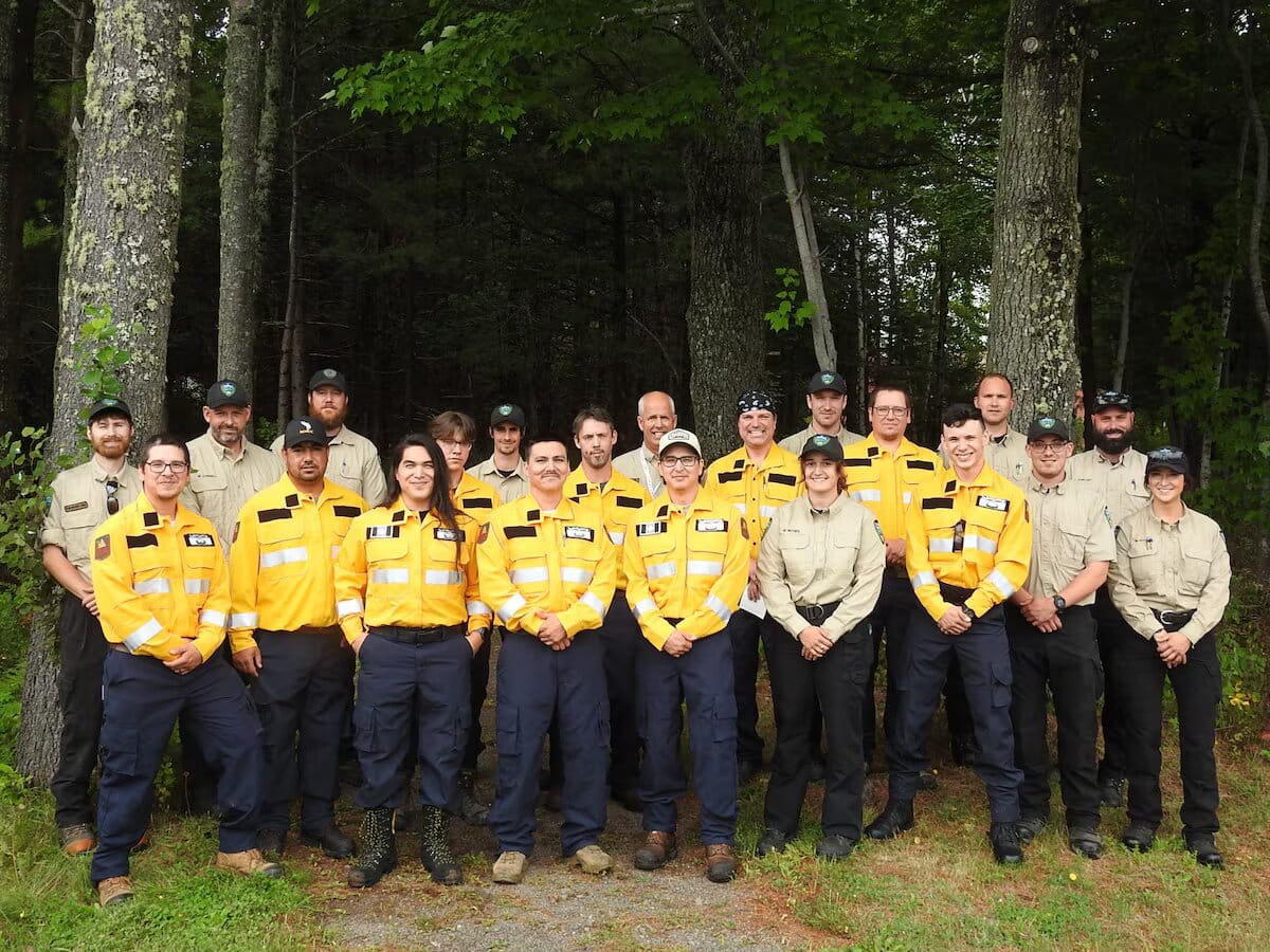 Squad of New Brunswick-based First Nations 
firefighters battle flames in Alberta