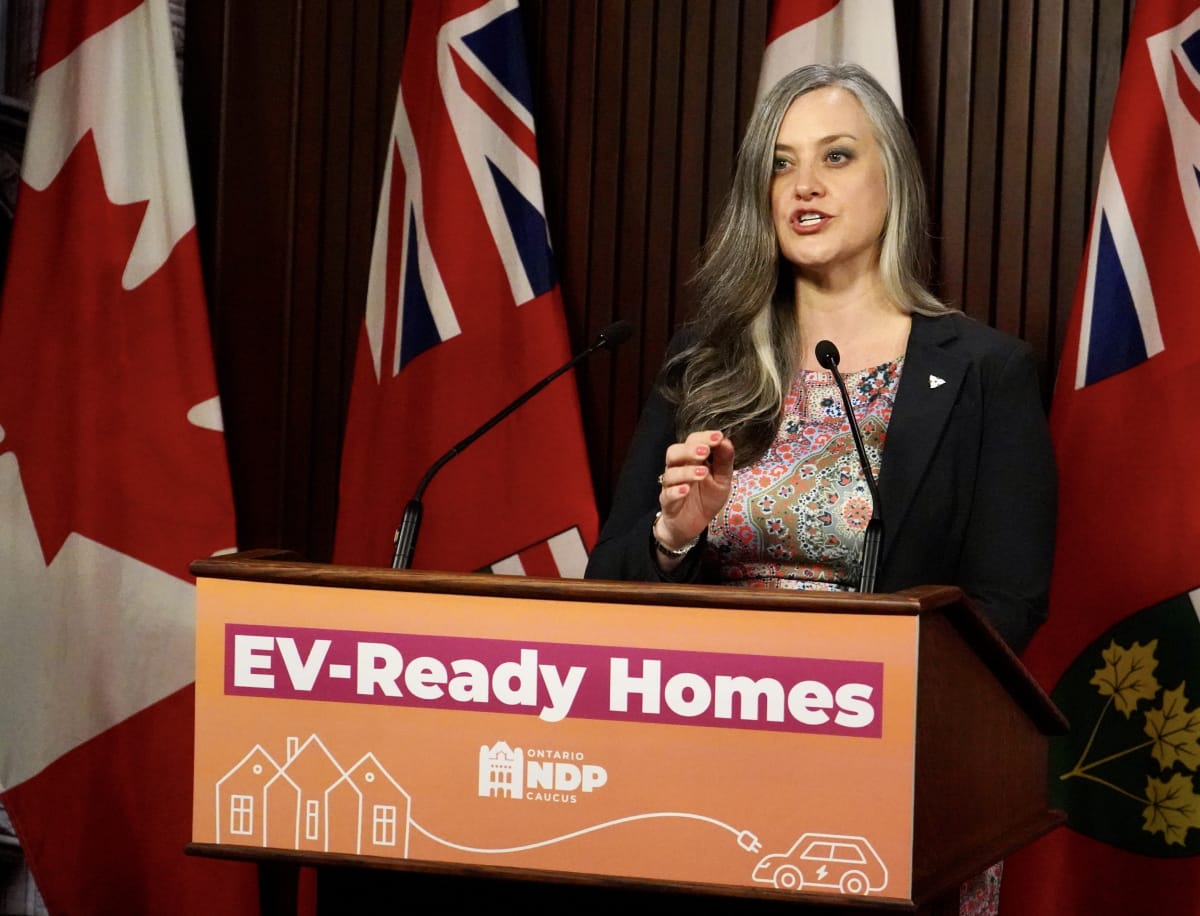 Ontario MPP renews fight to force EV-ready homes