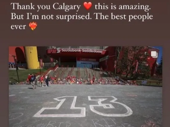 Johnny Gaudreau’s wife, Meredith: ‘Thank you Calgary'