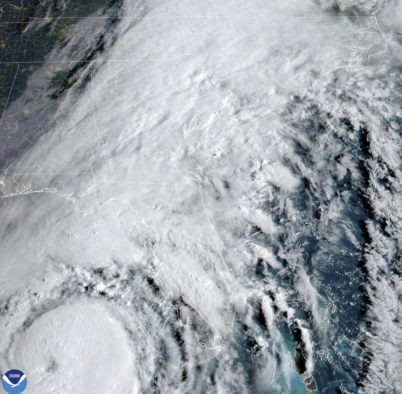 As Helene makes landfall in Florida, it is upgraded to a Category 2 hurricane