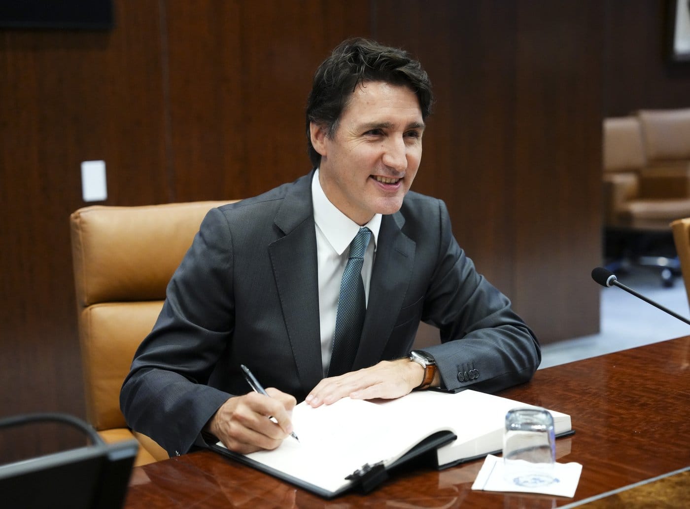 Trudeau's journey to New York includes a guest appearance on "The Late Show with Stephen Colbert"