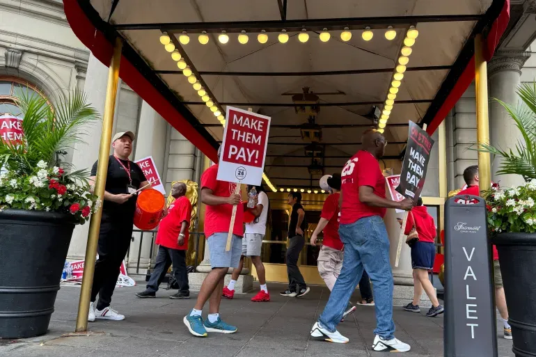 10,000 US hotel workers strike over Labor Day weekend