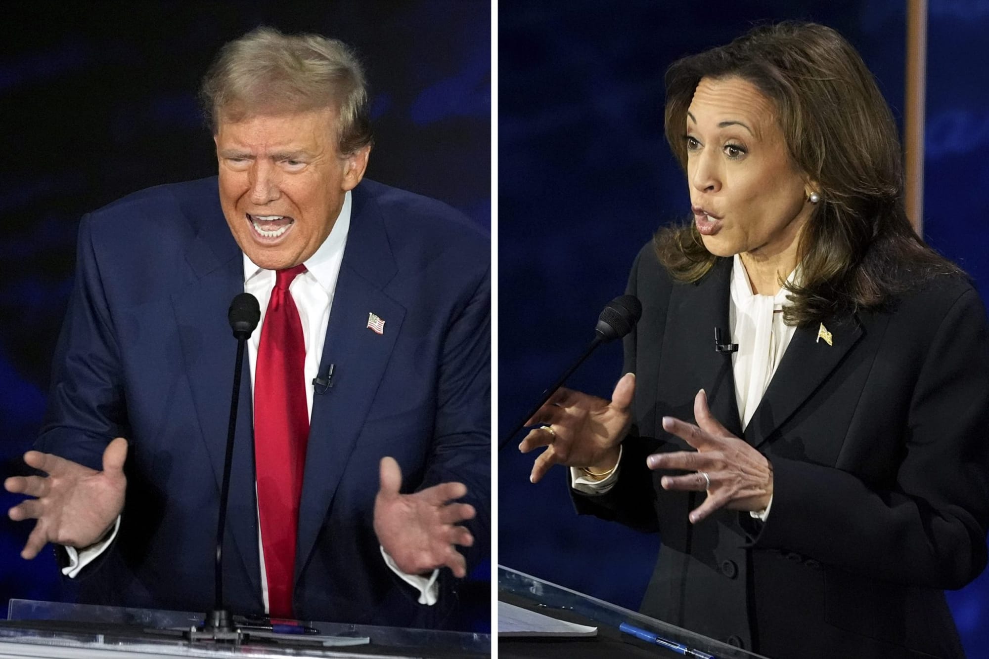 Harris challenges Trump more vehemently than Biden did on regards to abortion, the economy, and democracy