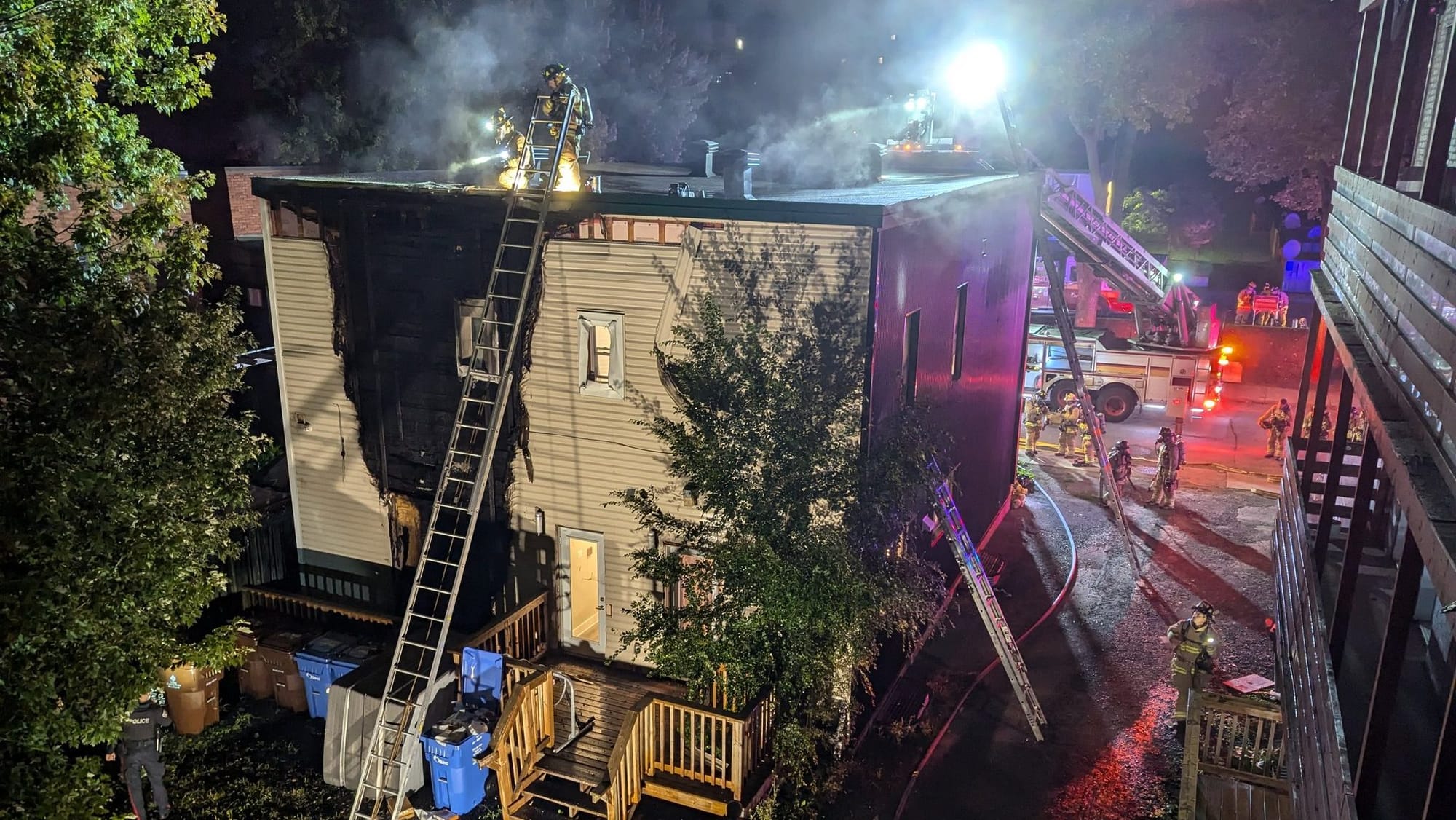 Firefighters from Ottawa put out a Lowertown fire early in the morning