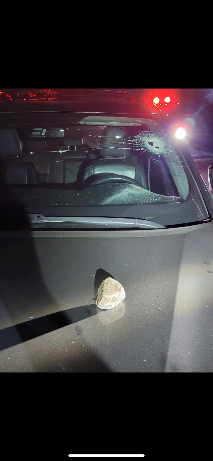 There have been other reports of rocks being thrown at cars in Markham: OPP