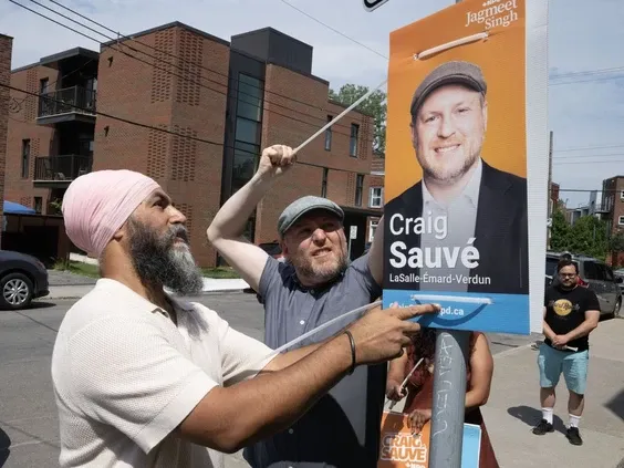 NDP byelection candidate creates stir with Palestinian flag in campaign pamphlet