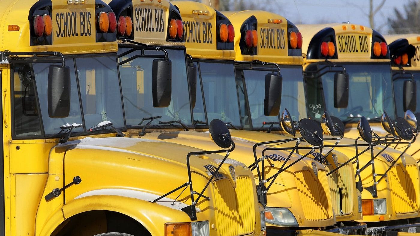 Motorists see a school bus flashing, the police urge that they report the incident