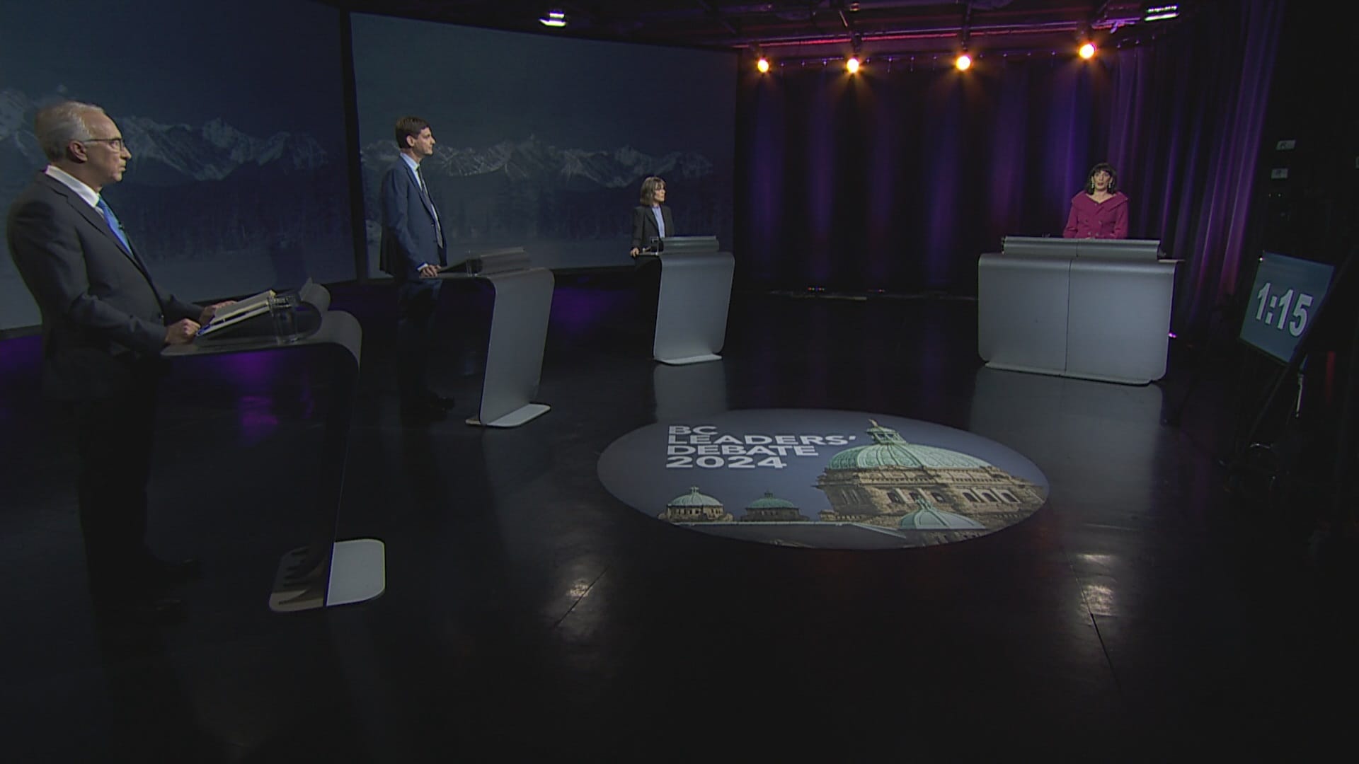 BC Election: In the sole televised discussion, party leaders exchange heated words