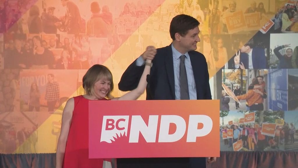 BC NDP asked to form government with slim majority in 2024 election