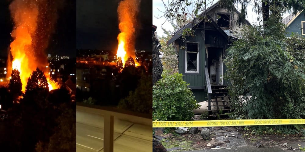 4 Homes were damaged in the big East Vancouver fire, displacing 11 people