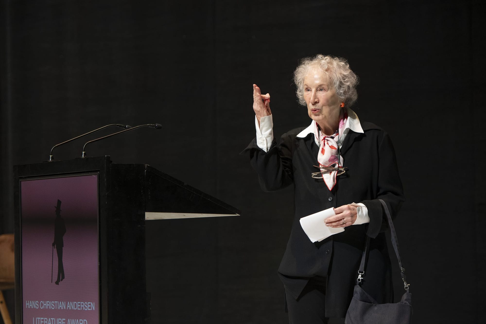 Author Margaret Atwood headlines sold-out public education forum in Calgary