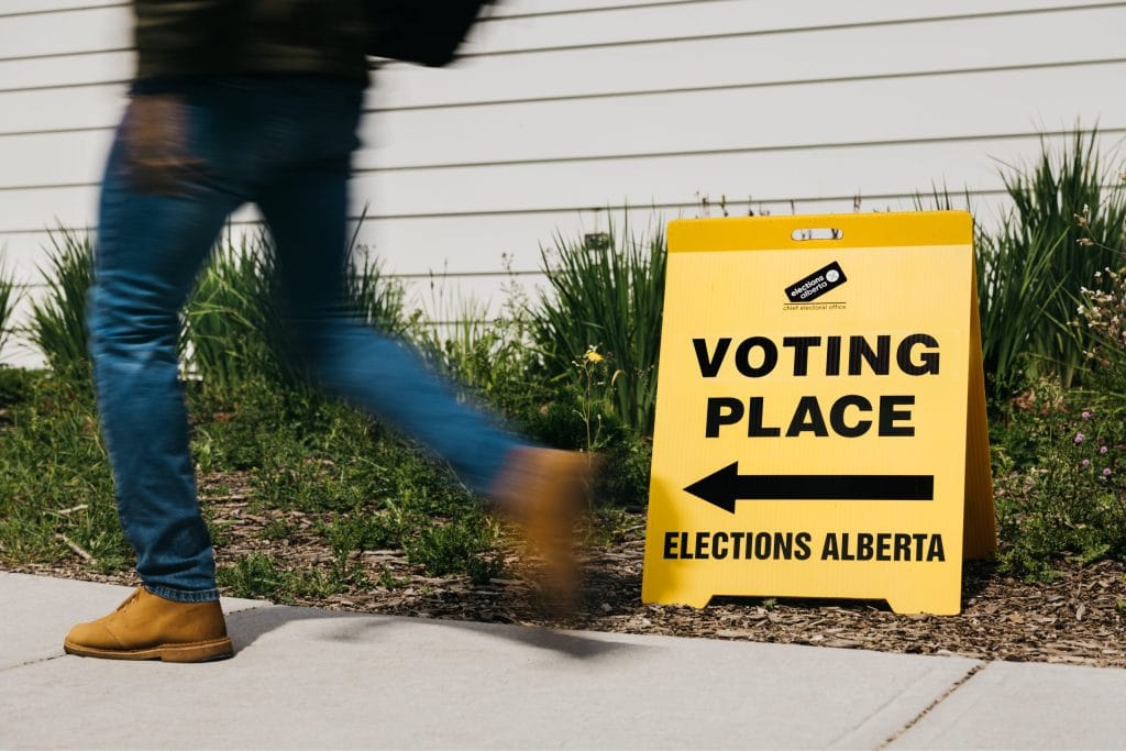 UCP members assemble for a vote on leadership