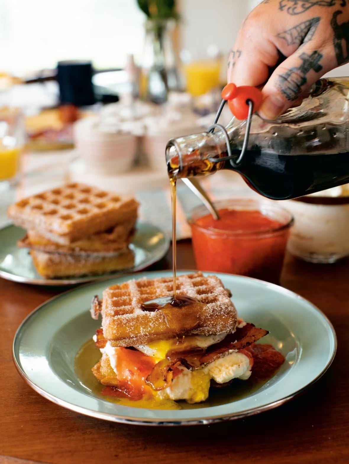 Matty Matheson's waffle breakfast sandwich is everything you love about brunch in one epic stack