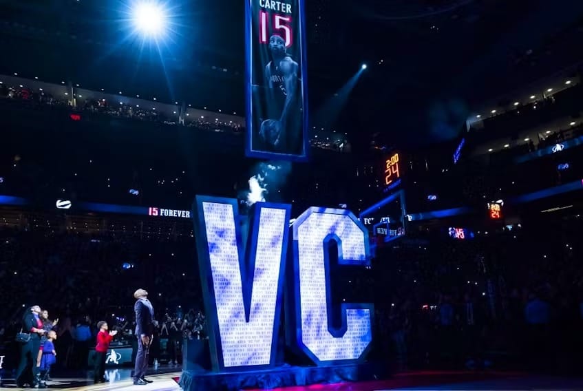 Vince Carter’s No. 15 jersey retired by Raptors