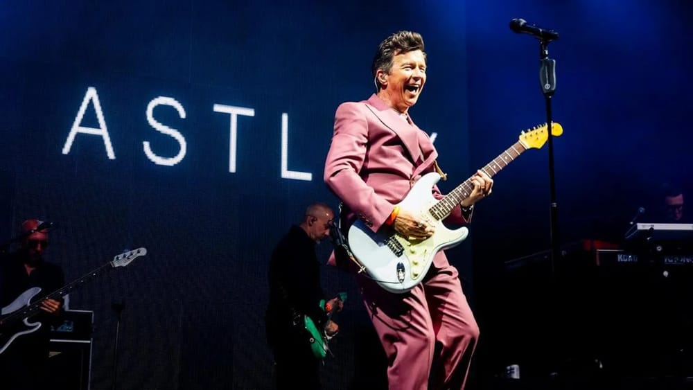 "Just happy to be performing" at the festival, Rick Astley post image