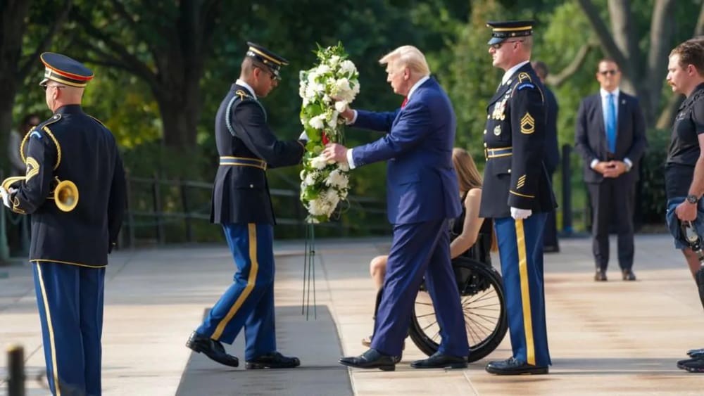 Staff from Arlington Cemetery and the Trump campaign clash during the event post image