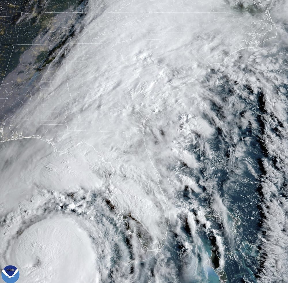 As Helene makes landfall in Florida, it is upgraded to a Category 2 hurricane post image