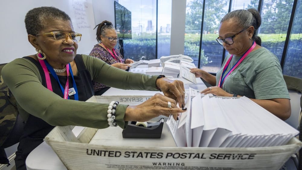 Election authorities issue a warning that voting may be hampered by pervasive issues with the US mail system post image