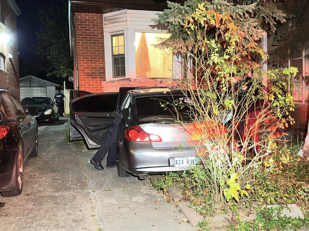 Police said the driver was detained after the car crashed into an Oakwood Village residence post image