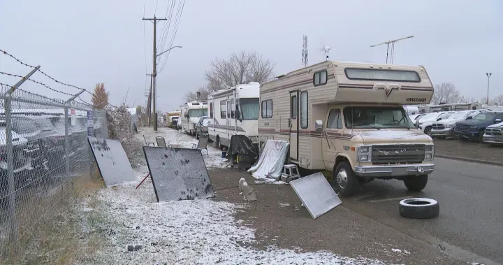 RV dwellers in northeast Calgary issued 1-month permit but may soon be forced to move post image